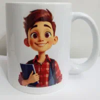 ماگ با طرح دانش آموزی