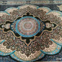 فرش سرمه ایی  ۲عدد۹متری