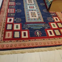 یک عددقالی ۶ متری نقش گبه قشقایی تمیز|فرش|شیراز, زرهی|دیوار