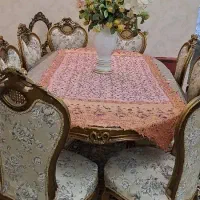 مبل۸نفره مدل ژولیت و میز ناهارخوری۸نفره|مبلمان خانگی و میز عسلی|دابودشت, |دیوار