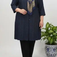 مانتو سایز بزرگ ۴ دگمه سایز ۵۲ تا ۶۰