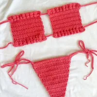 ست قلاب بافی شورت وسوتین و کراپ تاپ دخترانه وزنانه|لباس|شیراز, دروازه قران|دیوار