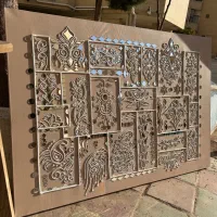 تابلو آینه ای تماما کار دست|تابلو، نقاشی، عکس|یزد, |دیوار