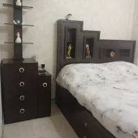 سرویس خواب دو نفره تخت خواب دو نفره جکدار و جادار|تخت و سرویس خواب|ری, شهید غیوری (ابن باویه)|دیوار