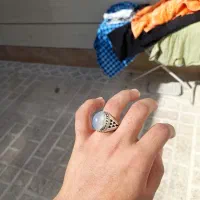 انگشتر نقره رکاب رسولی  عقیق سوسنی|جواهرات|بروجرد, |دیوار