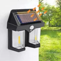 چراغ سولار دیواری دو قلو**بسیار کاربردی