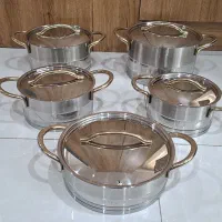 سرویس قابلمه استیل کف چدن oms ترک اصل و قدیمی
