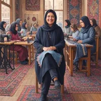 کارگاه خیاطی اشتراکی فقط برای بانوان روزانه/ساعتی