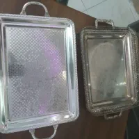 سینی قدیمی و دیس استیل هرعدد۲۰۰