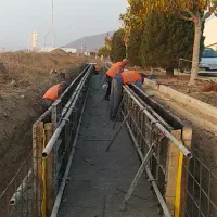 آرماتوربندی قالب بندی استخر .فونداسیون سوله کانال