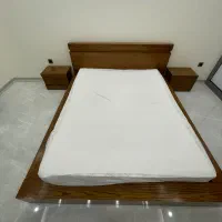 تخت دونفره کاملا سالم همراه روتختی ودوعدد پاتختی|تخت و سرویس خواب|کرج, گوهردشت|دیوار