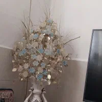 گل تزئینی ب همراه گلدان|گل مصنوعی|الوند, |دیوار