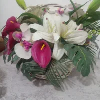 سبدگل مصنوعی خارجی|گل مصنوعی|محمدیه-قزوین, |دیوار