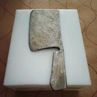 ساطور از فنر و تخته گوشت  آشپزی