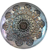 ظرف مسی قلم زنی شده