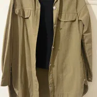 کت کوتاه جین-کتان رنگ سبز