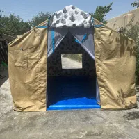 چادر عشایری سفارشی دوخت خاکی برزنت سایبان دار|کوهنوردی و کمپینگ|تهران, تهرانسر غربی|دیوار