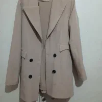 کت و شلوار کرمی مجلسی