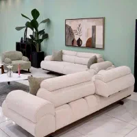 مبل مینمال جذاب ، مبلمان ماوی کیش|مبلمان خانگی و میز عسلی|کیش, |دیوار