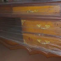 زیر تلویزیونی چوبی