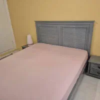 تخت خواب دونفره بدون تشک|تخت و سرویس خواب|کرج, کارخانه قند|دیوار