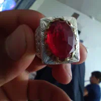 یاقوت سرخ انگشتر نقره|جواهرات|چهارباغ, |دیوار