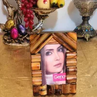 قاب عکس زیبا رومیزی از چوب بامبو