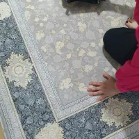 2عددفرش6متری جفت طلاکوب گل برجسته 1500شانه فیلی