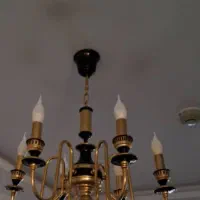 ۳ عدد لوستر طلایی شیک