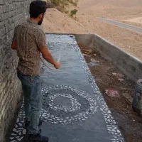 محوطه سازی سیمانبری آبنما نرده حفاظ باربیکیوشومینه|خدمات پیشه و مهارت|لنجان, |دیوار