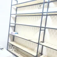 قفسه چوب فلز