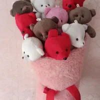 دسته گل بوکت تدی ولنتاین