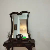 میز کنسول با شمعدان وساعت