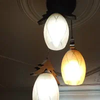 لوستر طرح چوب