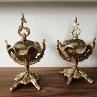 قندان هفتکوتوله جاعودی جاکلیدی برنز. شکلات خوری