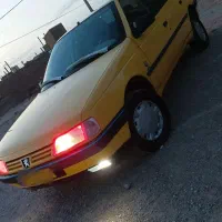 پژو 405زرد تاکسی بیرون شهری
