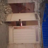 درب حیاط دولنگه تمیز اهنی