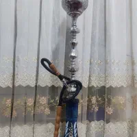 قلیان برنجی سفید عربی مانند