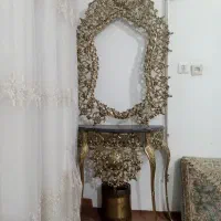 اینه شمعدانی  طرح برنز