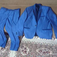 کت شلوار مردانه رنگ آبی کاربونی|لباس|قزوین, |دیوار