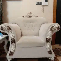 مبلمان راحتی ۷ نفره تمیز درجه یک|مبلمان خانگی و میز عسلی|سنگر, |دیوار