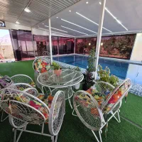 ویلا باغ استخر سرپوشیده آب گرم