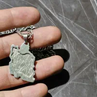زنجیر و پلاک نقره عیار 925