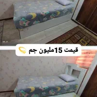 تخت خواب یک نفره به همراه تخت مهمان