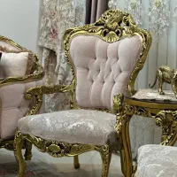 سرویس مبل سلطنتی استیل منبت ورق طلا|مبلمان خانگی و میز عسلی|تهران, والفجر (افسریه)|دیوار