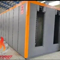 انواع کوره رنگ به همراه ربات پاشش و بخاری صنعتی