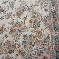 فرش ۱۲ متری ۱۲۰۰ شونه گل برجسته در حد نو|فرش|باقرشهر, |دیوار