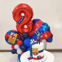 بادکنک فویلی بارسلونا تم تولد بارسلونا