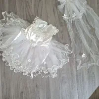 لباس بچگانه عروس  مناسب یک تا ۲ سال بستهوبه جثه
