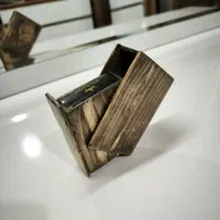 جعبه چوبی در مخفی پاسور